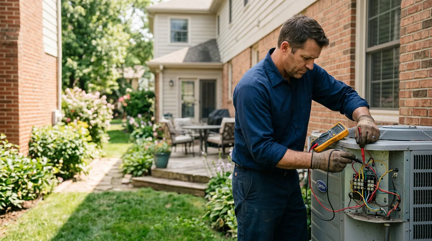 HVAC technician working near Agoura Hills, CA
